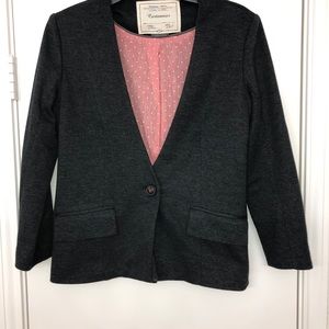 Anthropologie Cartonnier grey pocket blazer small